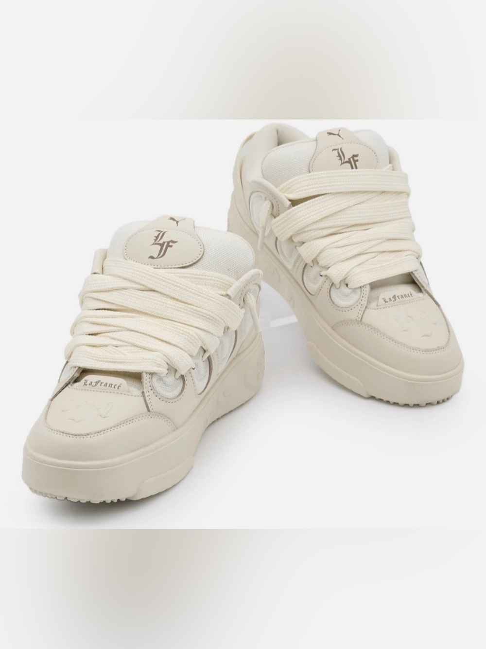 LaMelo Ball Puma Lafrance Cream Low-Top Chunky Sneakers